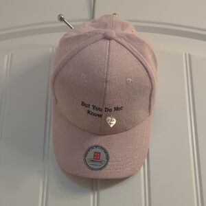 Pink Cap with Heart Charm